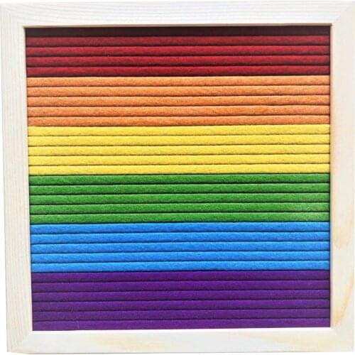 80% Hot Sale Handmade Square Frame Felt 460 Letter Set Message Board with Bracket Home Decor