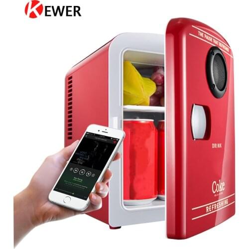 Portable Mini Refrigerator Multifunction Home Car Refrigerator Bluetooth Audio 4L Fridge Cooler & Warmer Refrigerators Freezer