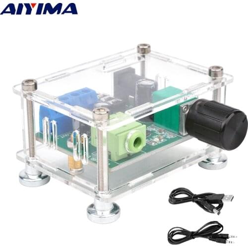 AIYIMA USB 5V Portable Audio Power Stereo Amplifiers 2x3W Headphones Amp AUX 3.5mm Amplificador With Case DIY For Home Theater