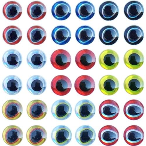 Fishing Lure Eyes 183pcs/set 3D Simulation Water Drop Fly Fishing Artificial Bait Fish Eyes Mixed Color 3mm/4mm/5mm/6mm