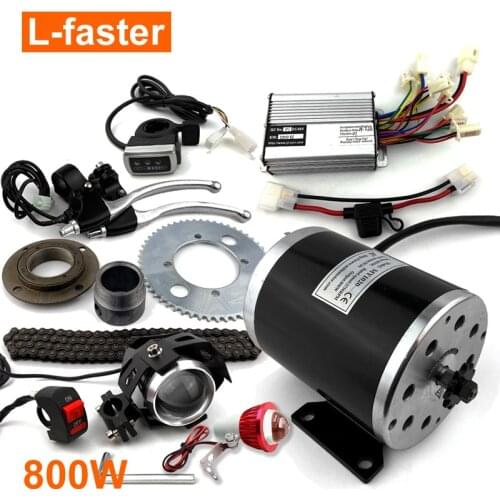 800W Electric Mini Scooter Upgrade Engine Kit Electric Child Motorcycle Engine System Replacement Electric Vehicle Chain Drive