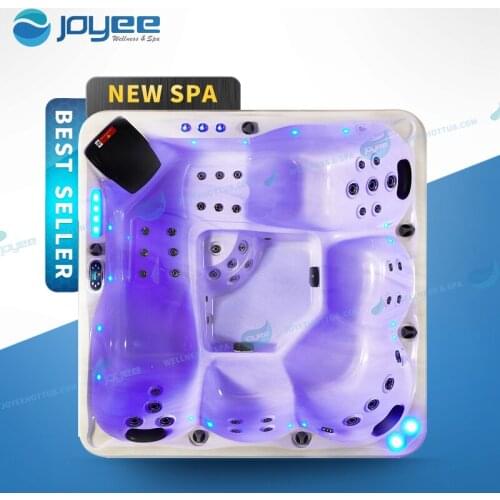 JOYEE Factory Stock American Acrylic Balboa 5 Person Luxury Spa Hot Tub with Ladder Whirlpool Air Bubble Massage Jacuzzi