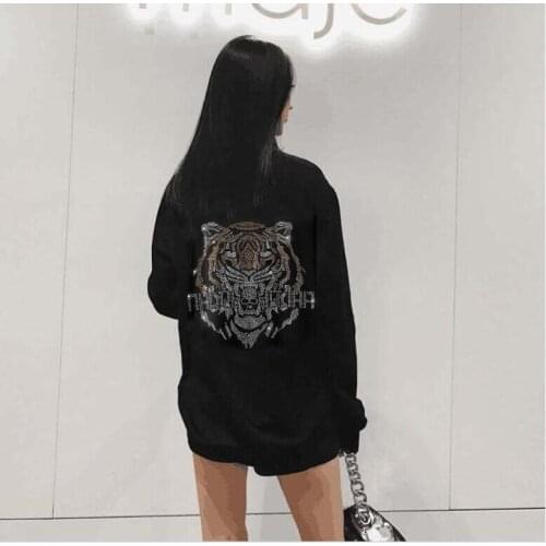 Womens Youthful Rhinestone style sweatershirt 2021 Design Long Sleeve Holiday Casual hoodies girls