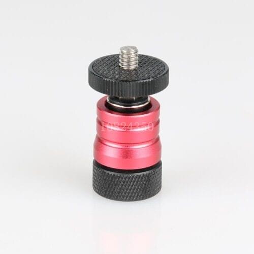1/4 thread to 1/4 mount quick release mini ball head with detachable plate for friction magic arm monitor LED light