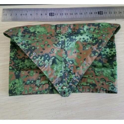 1/6 WWII Germany Armys Camouflage Triangle Towel Rain Cap Accessories Models