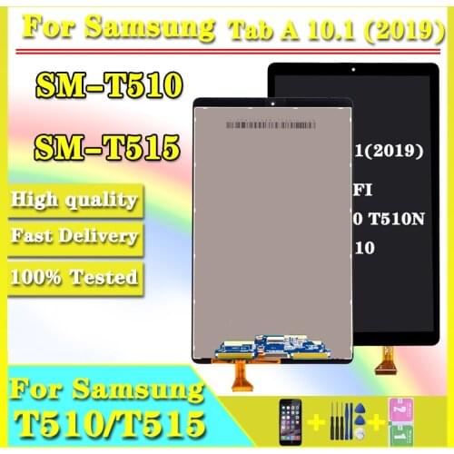 10.1" Original LCD Replacment For Samsung Galaxy Tab A 10.1(2019) WIFI T510 SM-T510 T510N LCD Display Touch Screen Assembly T515