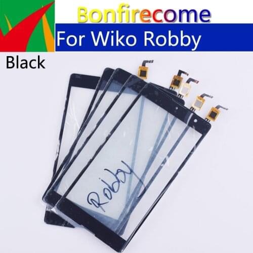 10Pcs\lot 5.5" Touchscreen For Wiko Robby Touch Screen Panel Sensor Digitizer Glass NO LCD Replacement Parts