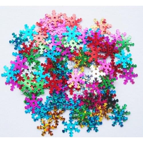 170pcs/ DIY handmade clothing accessories sequins Christmas decoration Festivals laser snowflake