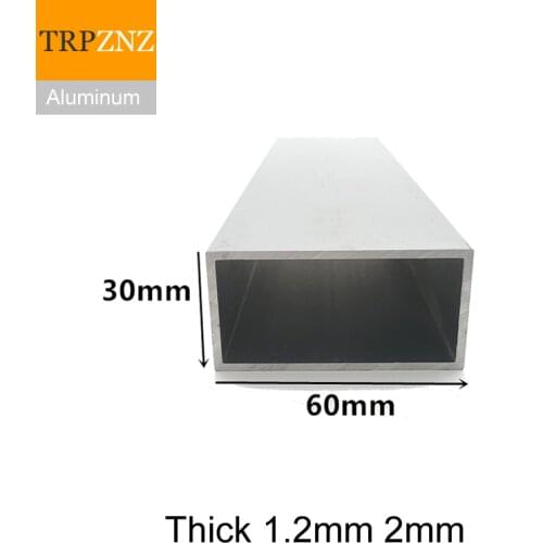 30x60mm,thick 1.2mm2mm,Rectangular aluminum tube profile,6063 Aluminum square pipe,Aluminum profile for decoration