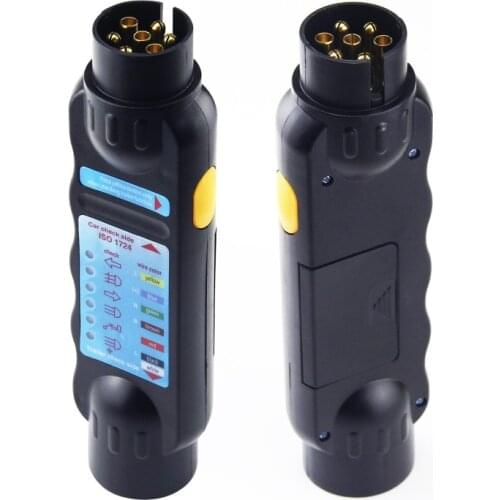 7-core Tester 12V Automotive Resistor Trailer Plug Socket Trailer Tester Connector Recorder