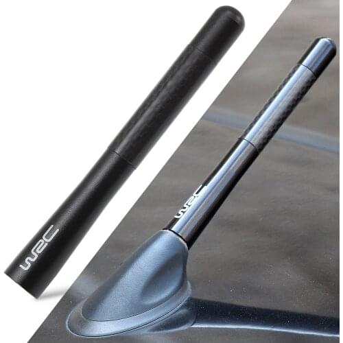 WRC Carbon Fiber Short Antenna Radio Antenna Fit For Citroen Grand C4 Picasso Aircross C Elysee DS3 DS4 C2 C3 C5 Car Styling
