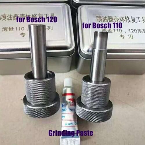 Diesel Common Rail Injector Grinding Tool for Bosch 110 120, Fuel Injector Body Valve Cap Housing Rapir Tool