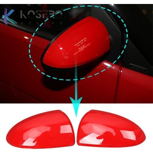For 2008-2014 Smart Fortwo 451 Car Rearview Mirror Decorative Case Car Model Car Mirror Accessories A pair of mirror housings