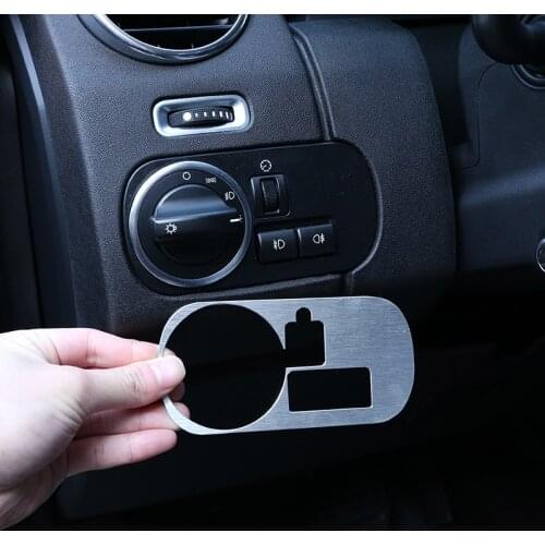 For Land Rover Discovery 4 LR4 2010-16 Car styling Aluminum Alloy Car Headlight Switch Decoration Frame Sticker Car Accessories