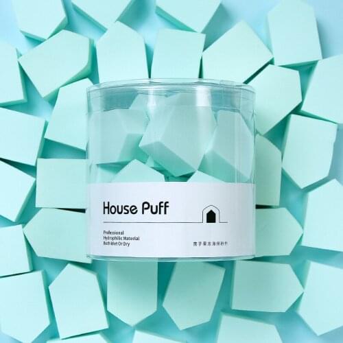 Makeup Sponge Puff Dry Powder Puff 15 PCS Beauty Set Egg Jelly Sponge Puff Rectangular House Puff Wet and Dry Powder Puff