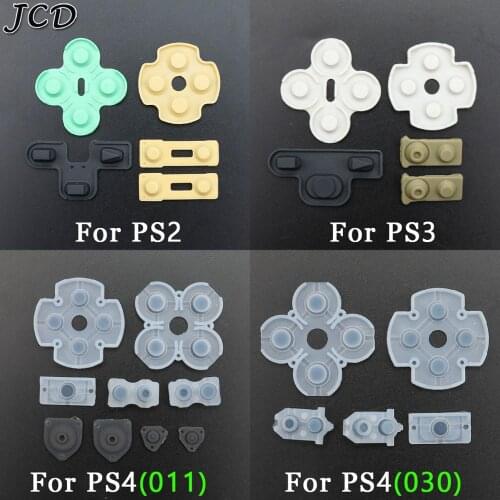 JCD Silicone Conductive Rubber D Pads For Sony PlayStation 4 PS4 JDM-001 011 030 for PS2 PS3 Controller Buttons Contact Rubber