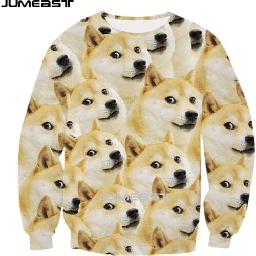 Jumeast Brand Men/Women 3D Printed Sweatshirt Many Cats And Dogs Long Sleeve Fashion T Shirt Sport Pullover Spring Tops Tees
