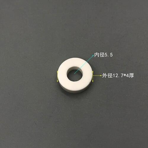 M5.5x12.7x4mm Alumina Ceramic Washers Insulation Gasket High Temperature Resistant O-shaped Sealing Insulation Round Ring