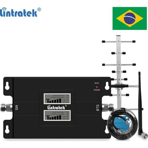 Lintratek 850 1800 2100Mhz Signal Booster Band 5/Band 3/ Band 1 Repeater CDMA DCS LTE 3G 4G Signal Amplifier 4G 1800 3G 850 2100