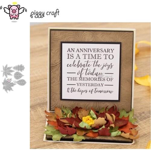 Piggy Craft metal cutting dies cut die mold Various maple leaves Scrapbook paper craft knife mould blade punch stencils dies