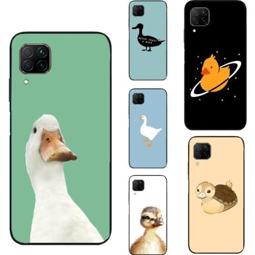 Cute Cartoon Duck For Huawei P30 Pro P40 P20 Lite P Smart 2019 Nova 5T Honor 10X Lite 10i 9S 8X 9X Case