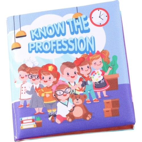Soft Baby Salsa Sound Paper Tear-proof Cloth Profession Cognition Book Newborn Infant Cognitive Ability Early Learning Education