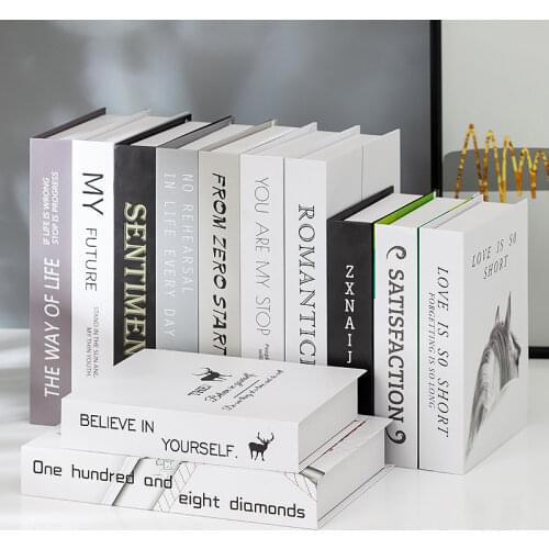 A Set of Twelve Books Home Decore Decorate Home Modern Nordic Fake Book Decor Props Model Living Room Fake Book Ornament