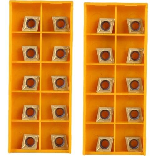 JFBL Hot 20PCS Carbide Insert CCMT09T304 CCMT32.51 US735 Metal Turning Tool Tools Lathe Tool CCMT 09T304 Face Milling Cutter CNC