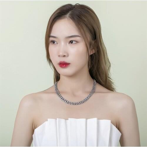 Ladies Rhinestone Jewelry Set, Necklace+Earrings+Bracelet+Ring Fashion Simple Crystal Accessories CORUIXI N3287