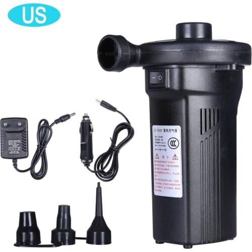 Inflatable Pump Electric Air Mattress Camping Pump Air Compressor Portable Inflator Air Pump For Home Car Use EU US UK Plug