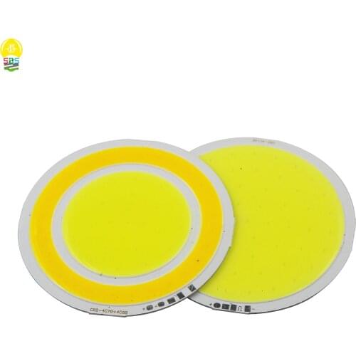 2020 NEW DC 12V round led cob light source chip on board cold warm doubule color 8W hight bright bulb for diy lighting