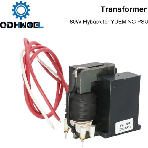 QDHWOEL High Voltage Flyback Transformer for YUEMING Co2 Laser Power Supply JG1500 JCY-1500