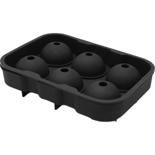 Silicone 4-hole Ice Ball Mold Brick Wine Tray Maker Round Ice Cream Tool Suitable For Making Ice Cubes Chocolate And Jelly