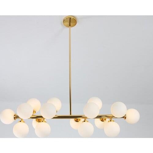 Nordic postmodern art chandelier simple and creative living room lamp glass restaurant lamp hotel bar decorative lamp lamp