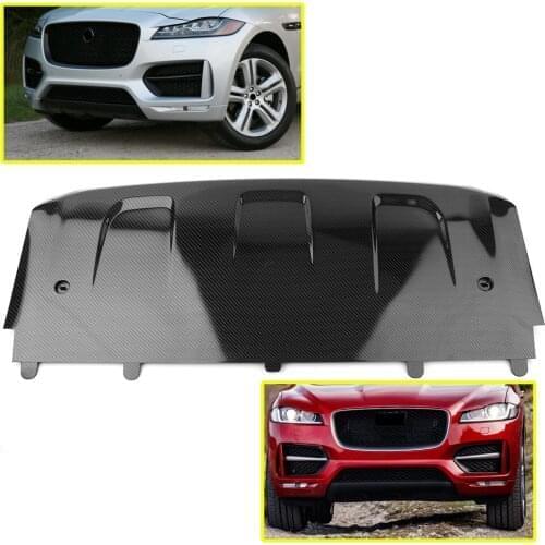 Carbon Fiber ABS Car Front Buttom Bumper Cover Guard Protective Skid Trim For Jaguar X761 F-PACE 2016 2017 2018 2019 2020