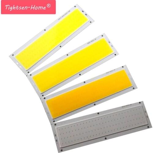 120x36mm COB LED Panel Strip 12V Light 10W Source Natural Warm White Blue LED FLIP Chip for DIY Lamp LED COB Strip Lighting