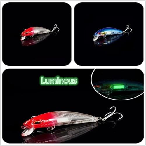 Mounchain 7cm / 10.4g Luminous Lures Fish Bait for Seawater Fresh Water