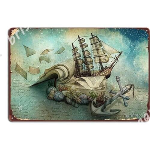 Now I Lay Me Down To Read, I Travel Leagues Before I Sleep Metal Signs Funny Wall Cinema Living Room Tin sign Posters