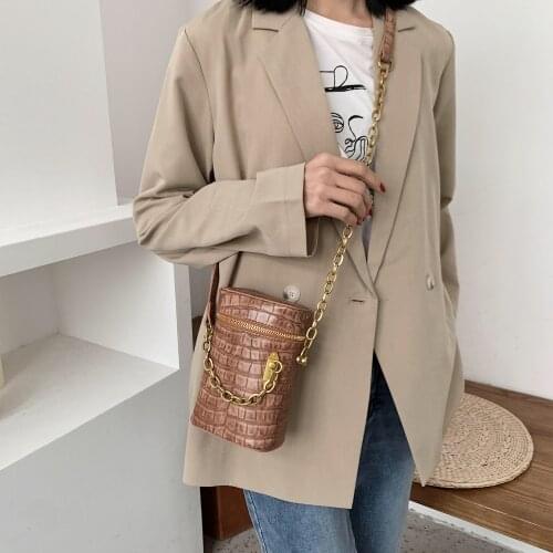 Trend Fashion Women bag quality Patchwork Color Imitation Leather shoulder bag croosbody bag Casual youth girl handbag #30