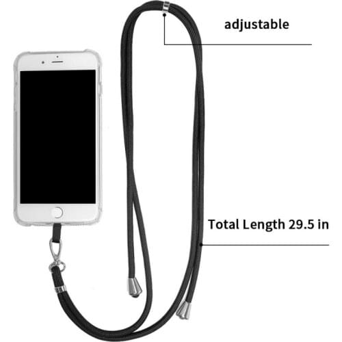 Universal Phone Lanyard Adjustable Detachable Neck Cord Lanyard Strap And Phone Safety Tether For All Phones And Case Combinatio