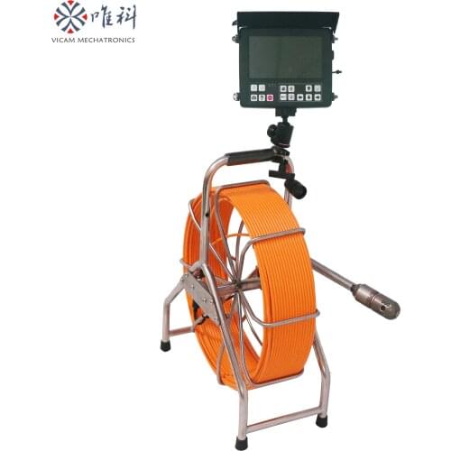 Vicam dual whirligig waterproof video and photo pipe inspection camera system