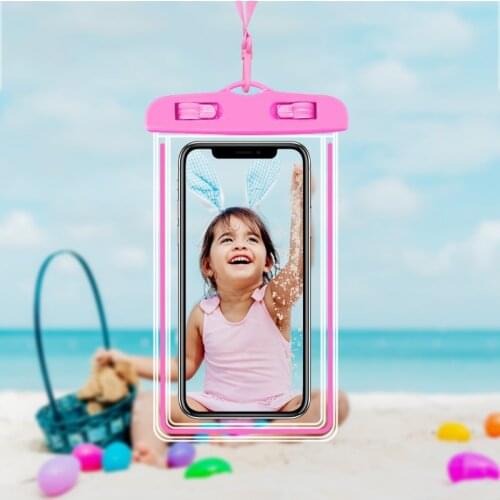 ANMONE Wateroroof Phone Case For Xiaomi Redmi Samsung Note 8 9 Under Water Phone Bag Water Proof Smartphone Protective Pouch