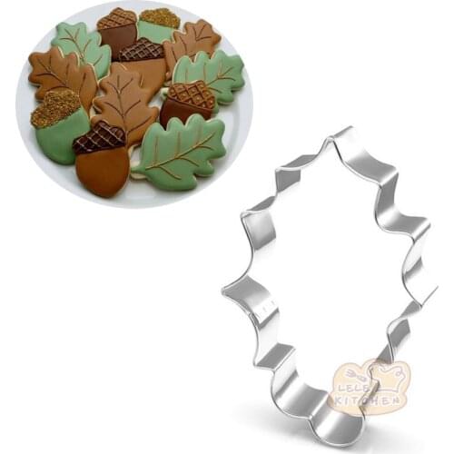 1pcs patisserie reposteria Bakery Maple Leaves Mold Metal Sugarcraft Cookie Cutter Fondant Cake Decor Biscuit Pastry Shop Mould