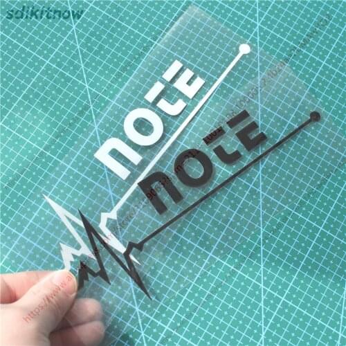 1pc New 7x20cm Heart Car Sports Decal Sticker Styling Windows Door Decoration For NISSAN NOTE E11 E12 2008 2014 accessories