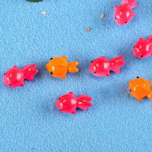 10pcs Cute Goldfish 2 Styles Fish Aquarium Accessories Ornaments Ocean View Nautical Home Decor