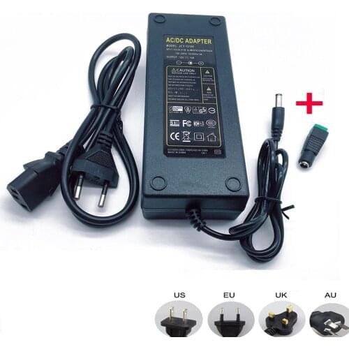 12V 10A 10 amp 120W DC EU/US UK AU POWER Supply ADAPTER Transformer LED Strip Light