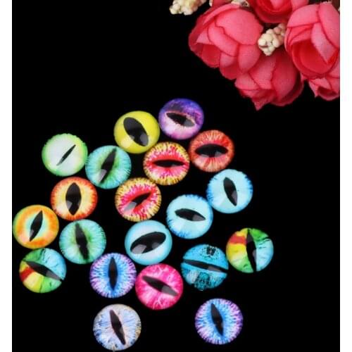 20Pcs Glass Doll Eye Making DIY Crafts For Toy Dinosaur Animal Eyes Accessories 95AE