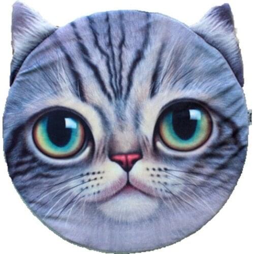 38x6 cm Cool Cat Dog Head Car Seat Cushions Home Sofa Chair Back Seat Cushion Sleep Pillow Plush Cute Cat Cushion Pillows Gifts
