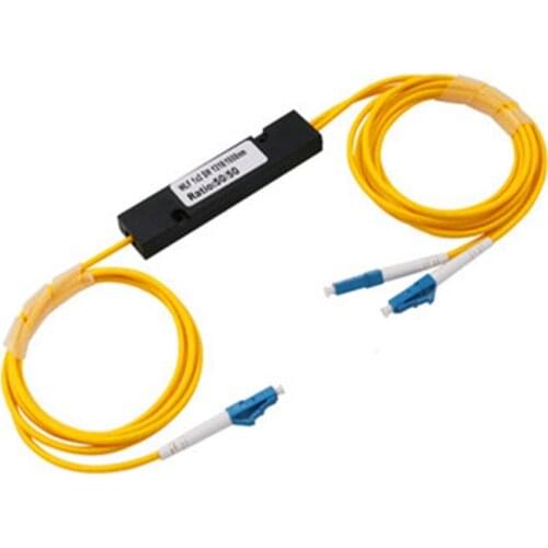 50/50 FBT 1X2 LC/UPC PLC Singlemode Fiber Optical Splitter FTTH PLC LC/UPC 1x2 PLC Optical Fiber Splitter FBT Soudeuse Fiber