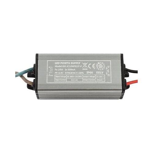 85-265V to 27-30V LED Driver Converter 50/60Hz Waterproof Power Supply 10W